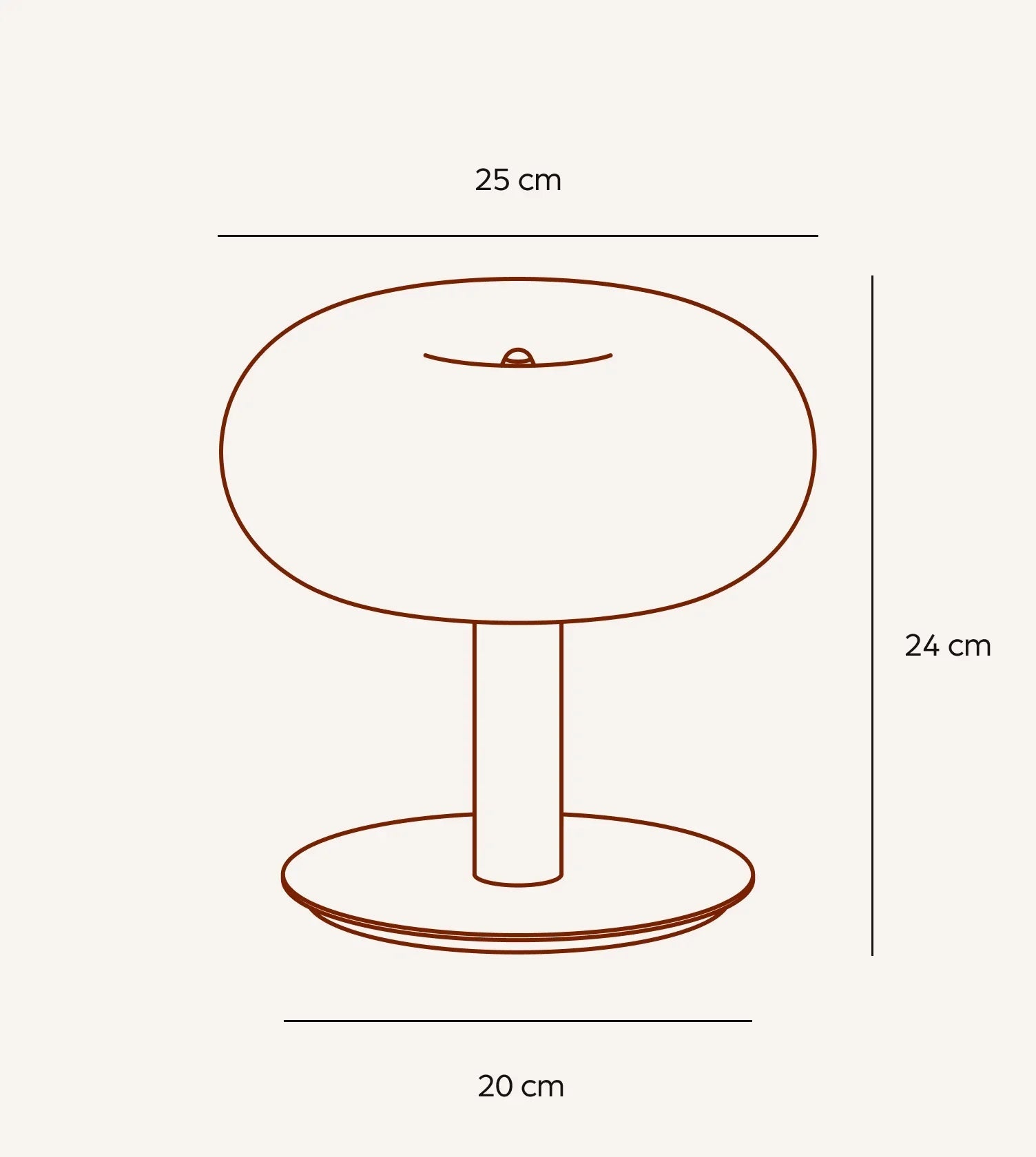 Moderne LED Tischleuchte im Pilzdesign mit Touch-Dimmer | Stilvolle Metall-Glas Lampe für elegantes Ambiente 1