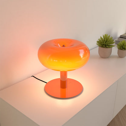 Moderne LED Tischleuchte im Pilzdesign mit Touch-Dimmer | Stilvolle Metall-Glas Lampe für elegantes Ambiente 10