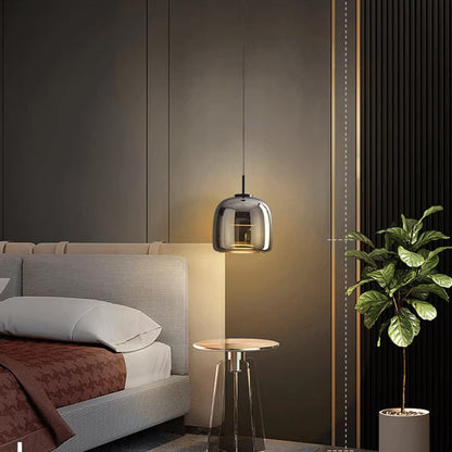 Moderne Pendelleuchte Schwarz | Elegante LED Hängeleuchte aus Glas für Stilvolle Beleuchtung in jedem Raum 6