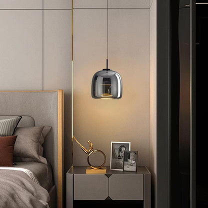 Moderne Pendelleuchte Schwarz | Elegante LED Hängeleuchte aus Glas für Stilvolle Beleuchtung in jedem Raum 7