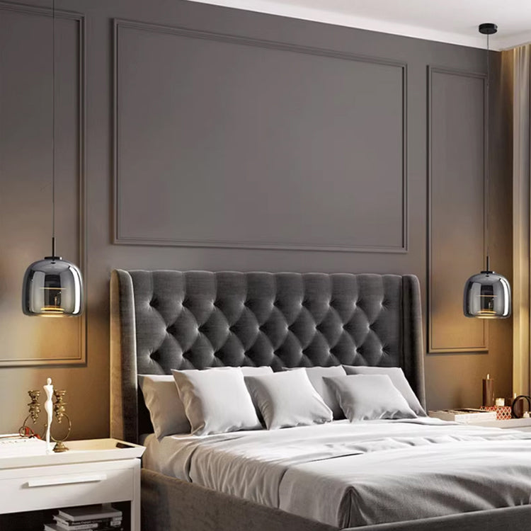 Moderne Pendelleuchte Schwarz | Elegante LED Hängeleuchte aus Glas für Stilvolle Beleuchtung in jedem Raum 8