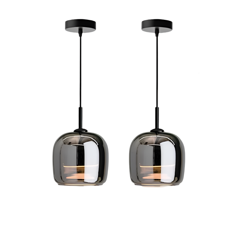 Moderne Pendelleuchte Schwarz | Elegante LED Hängeleuchte aus Glas für Stilvolle Beleuchtung in jedem Raum 9