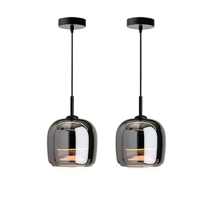 Moderne Pendelleuchte Schwarz | Elegante LED Hängeleuchte aus Glas für Stilvolle Beleuchtung in jedem Raum 9