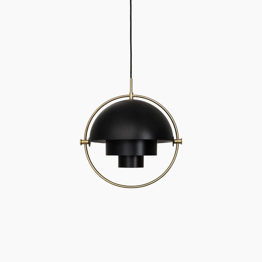 Moderne Pendelleuchte Schwarz aus Eisen und Glas mit E27 Fassung | Stilvolles Design für Esszimmer und Wohnzimmer 0