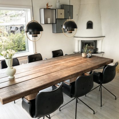 Moderne Pendelleuchte Schwarz aus Eisen und Glas mit E27 Fassung | Stilvolles Design für Esszimmer und Wohnzimmer 2