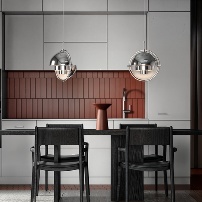 Moderne Pendelleuchte Schwarz aus Eisen und Glas mit E27 Fassung | Stilvolles Design für Esszimmer und Wohnzimmer 5