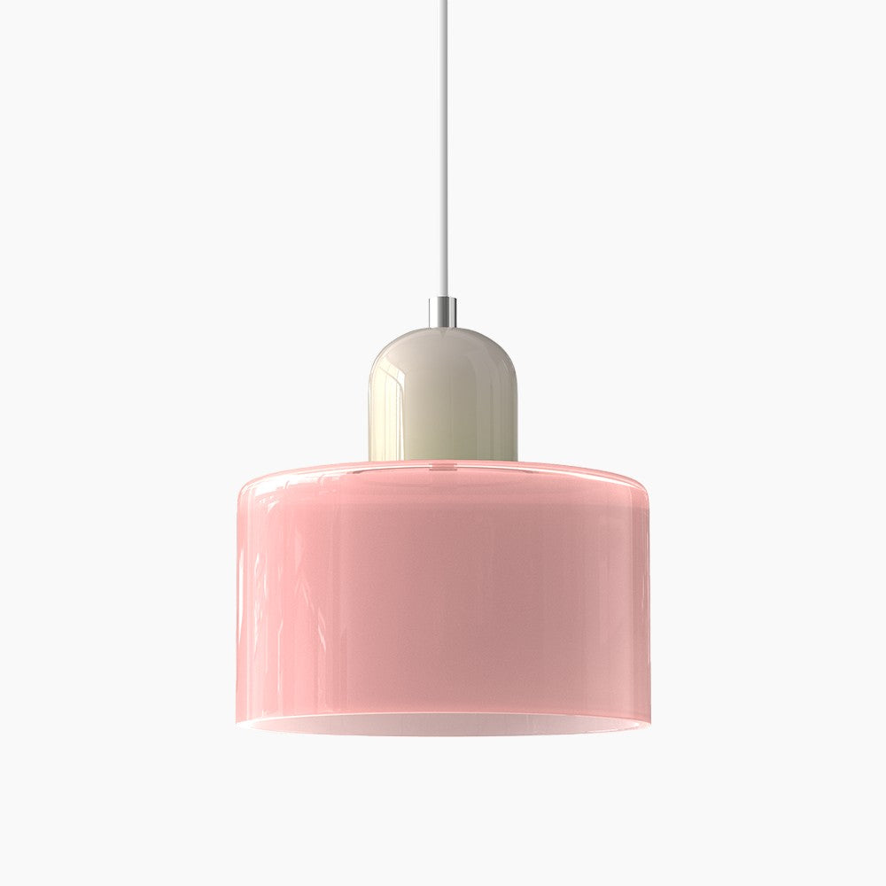 Moderne Pendelleuchte | LED Glas-Metall Design mit Druckknopfschalter | Elegante Beleuchtung für jeden Raum 10