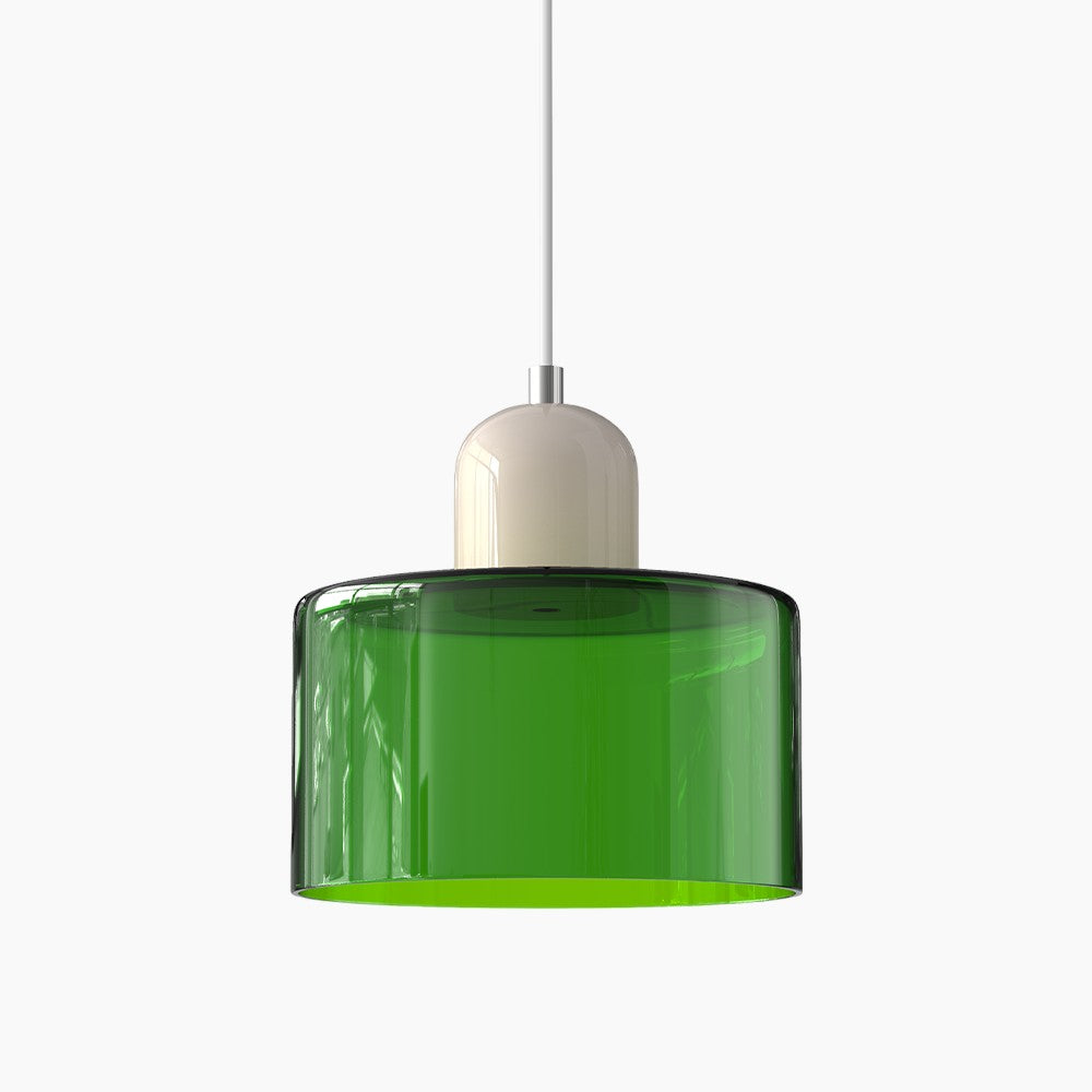 Moderne Pendelleuchte | LED Glas-Metall Design mit Druckknopfschalter | Elegante Beleuchtung für jeden Raum 15