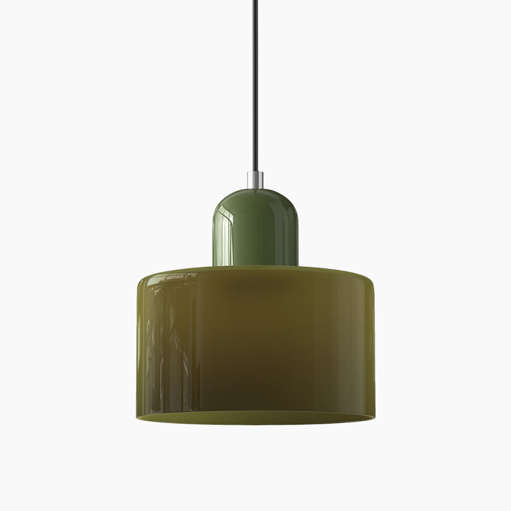 Moderne Pendelleuchte | LED Glas-Metall Design mit Druckknopfschalter | Elegante Beleuchtung für jeden Raum 16