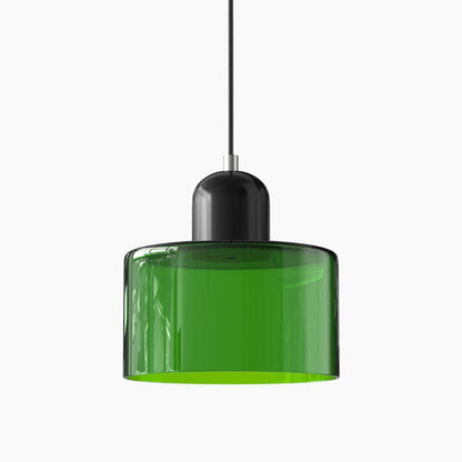 Moderne Pendelleuchte | LED Glas-Metall Design mit Druckknopfschalter | Elegante Beleuchtung für jeden Raum 18