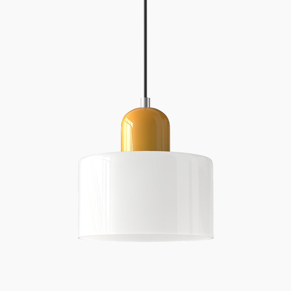 Moderne Pendelleuchte | LED Glas-Metall Design mit Druckknopfschalter | Elegante Beleuchtung für jeden Raum 26