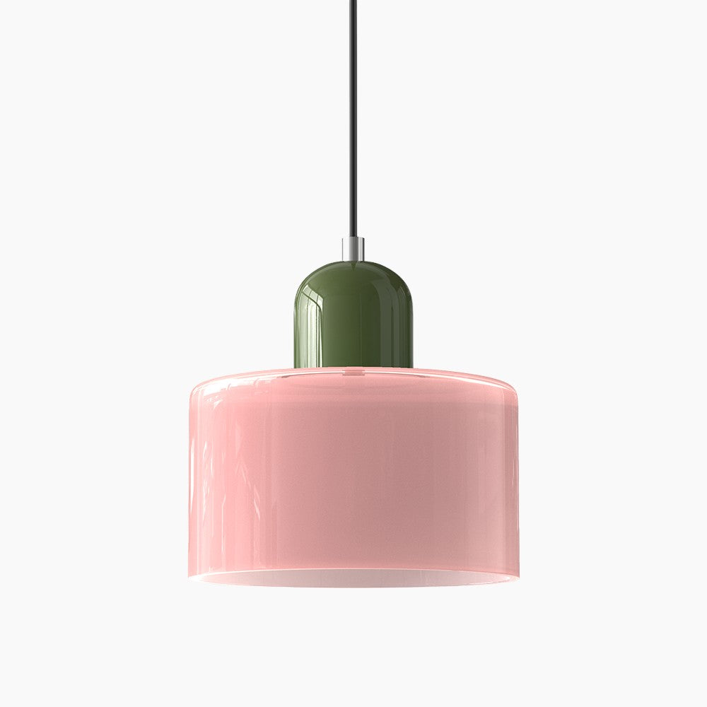 Moderne Pendelleuchte | LED Glas-Metall Design mit Druckknopfschalter | Elegante Beleuchtung für jeden Raum 40