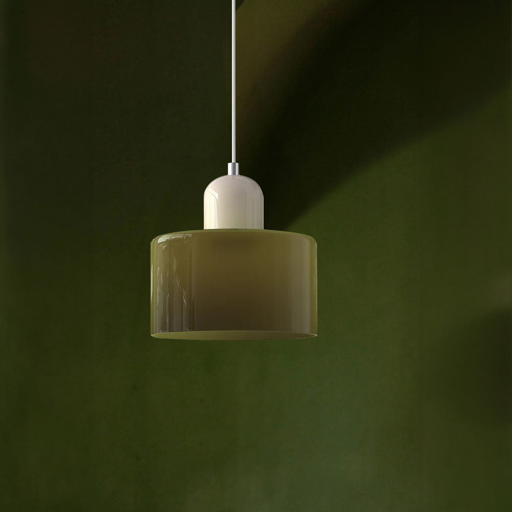 Moderne Pendelleuchte | LED Glas-Metall Design mit Druckknopfschalter | Elegante Beleuchtung für jeden Raum 5