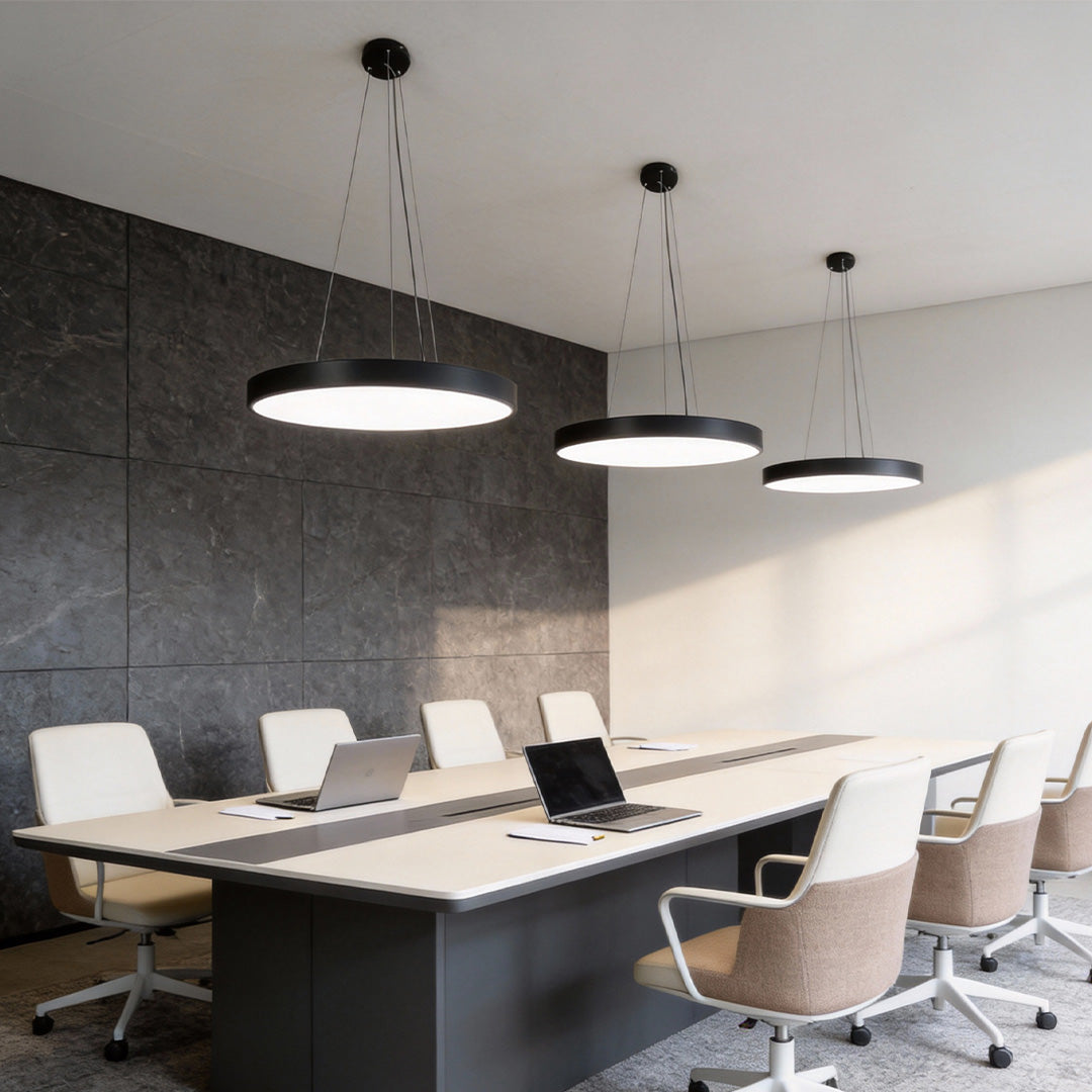 Moderne Pendelleuchte für Esstisch mit Dimmfunktion & Augenschonendem Acrylschirm - Flexible Hängelampe für Büros und Wohnräume 1