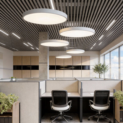Moderne Pendelleuchte für Esstisch mit Dimmfunktion & Augenschonendem Acrylschirm - Flexible Hängelampe für Büros und Wohnräume 4