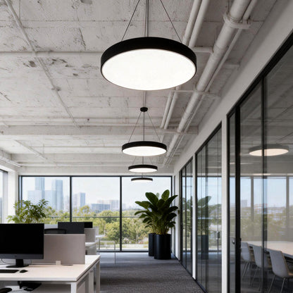 Moderne Pendelleuchte für Esstisch mit Dimmfunktion & Augenschonendem Acrylschirm - Flexible Hängelampe für Büros und Wohnräume 5