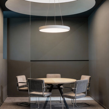 Moderne Pendelleuchte für Esstisch mit Dimmfunktion & Augenschonendem Acrylschirm - Flexible Hängelampe für Büros und Wohnräume 6