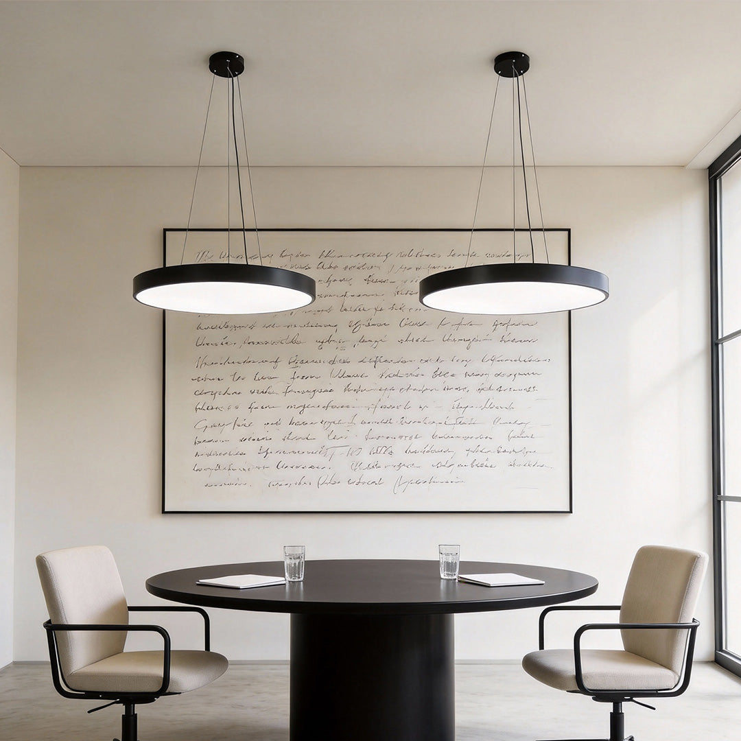 Moderne Pendelleuchte für Esstisch mit Dimmfunktion & Augenschonendem Acrylschirm - Flexible Hängelampe für Büros und Wohnräume 8