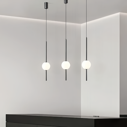 Moderne Pendelleuchte mit verstellbarem Kabel und eleganter Glaskugel | Stilvolle Beleuchtung für Esszimmer und Wohnzimmer 3