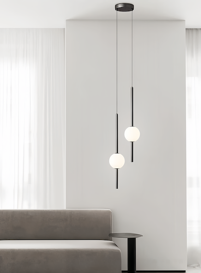 Moderne Pendelleuchte mit verstellbarem Kabel und eleganter Glaskugel | Stilvolle Beleuchtung für Esszimmer und Wohnzimmer 4