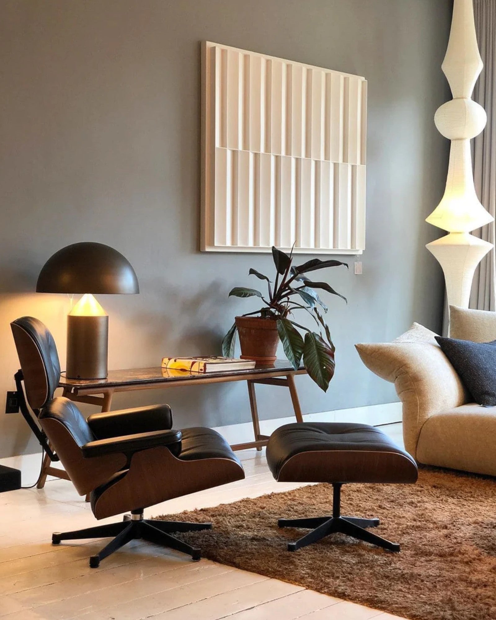 Moderne Tischlampe | LED Tischleuchte mit Energieeffizientem Design | Stilvolle Beleuchtung für Beruhigende Atmosphäre 7
