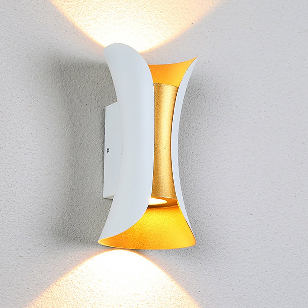 Moderne Wandleuchte Außen | IP54 Up Down Wandleuchte Schwarz mit LED-Beleuchtung für Stilvolle Außenbereiche 10