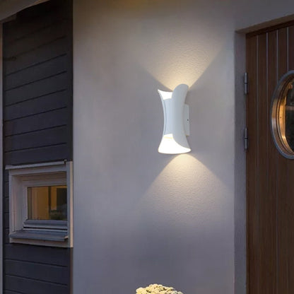 Moderne Wandleuchte Außen | IP54 Up Down Wandleuchte Schwarz mit LED-Beleuchtung für Stilvolle Außenbereiche 6