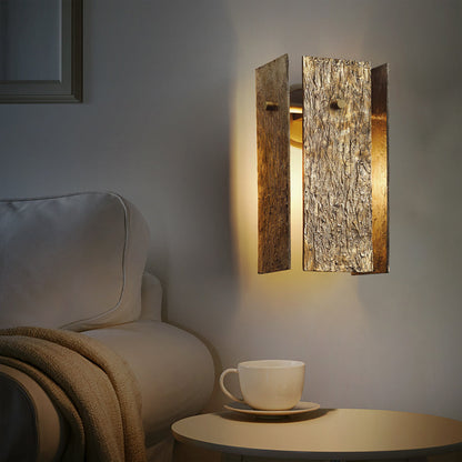 Moderne Wandleuchte Innen | Rechteckige Messingleuchte mit Dimmfunktion | Elegantes Design für Stilvolle Räume 1