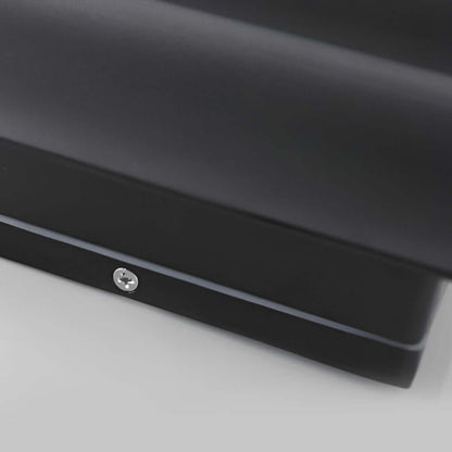 Moderne Wandleuchte Schwarz | LED Außenleuchte mit Wellen-Design | Robuste Aluminiumkonstruktion für Stilvolle Beleuchtung 7