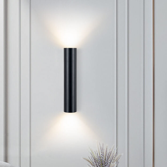 Moderne Wandleuchte Schwarz | LED Wandleuchte mit 2 Lichtquellen | Stilvolle Beleuchtung für Innenräume 0