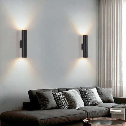 Moderne Wandleuchte Schwarz | LED Wandleuchte mit 2 Lichtquellen | Stilvolle Beleuchtung für Innenräume 1