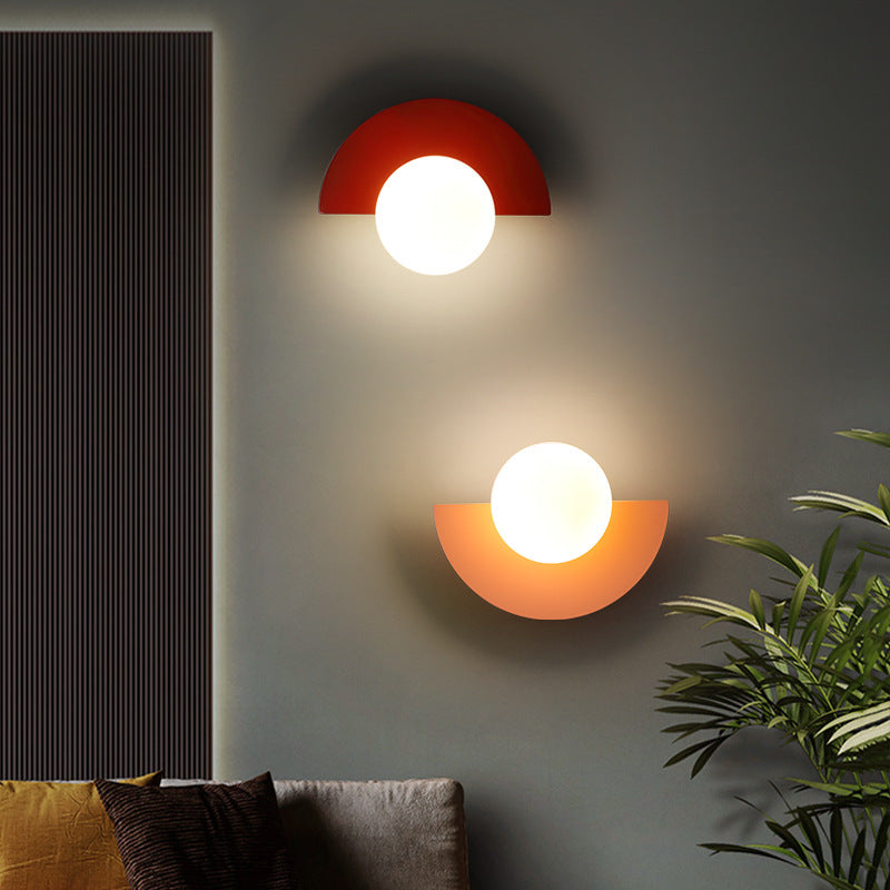 Moderne Wandleuchte | Kugelförmige Wandlampe mit Dimmfunktion | Stilvolle Beleuchtung für Wohnzimmer und Schlafzimmer 2