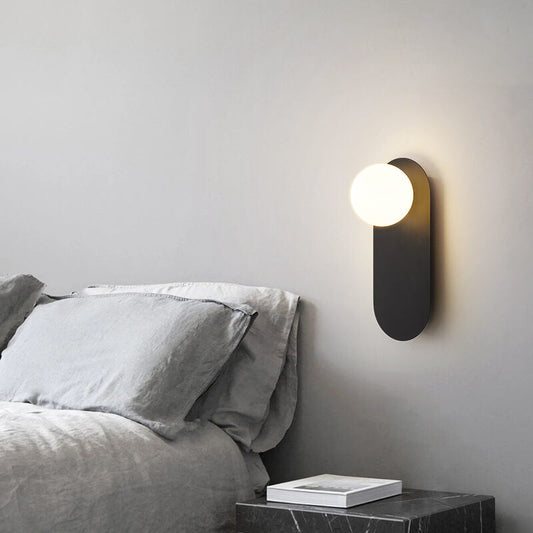 Moderne Wandleuchte | Minimalistische Wandlampe mit Glasring | Elegante Innenbeleuchtung für Stilvolle Akzente 0