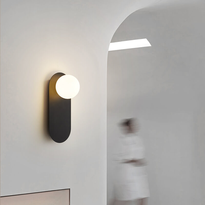 Moderne Wandleuchte | Minimalistische Wandlampe mit Glasring | Elegante Innenbeleuchtung für Stilvolle Akzente 2
