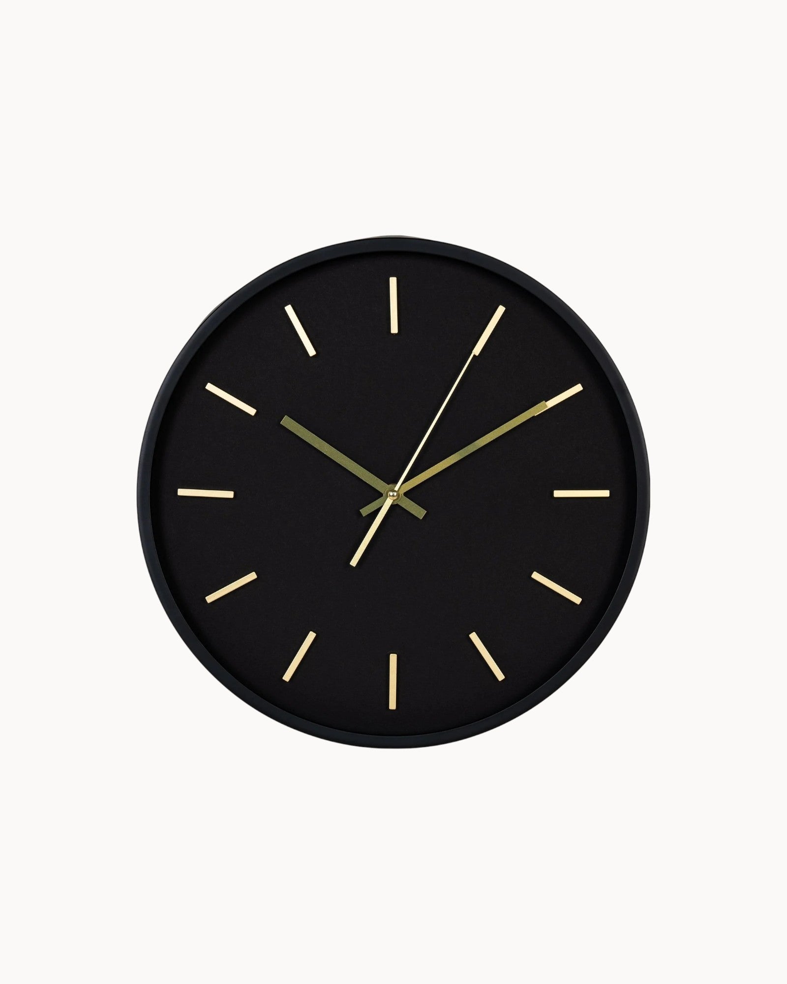 Moderne Wanduhr Schwarz | Geräuschloses Design Ø35 cm für Eleganz im Raum 0