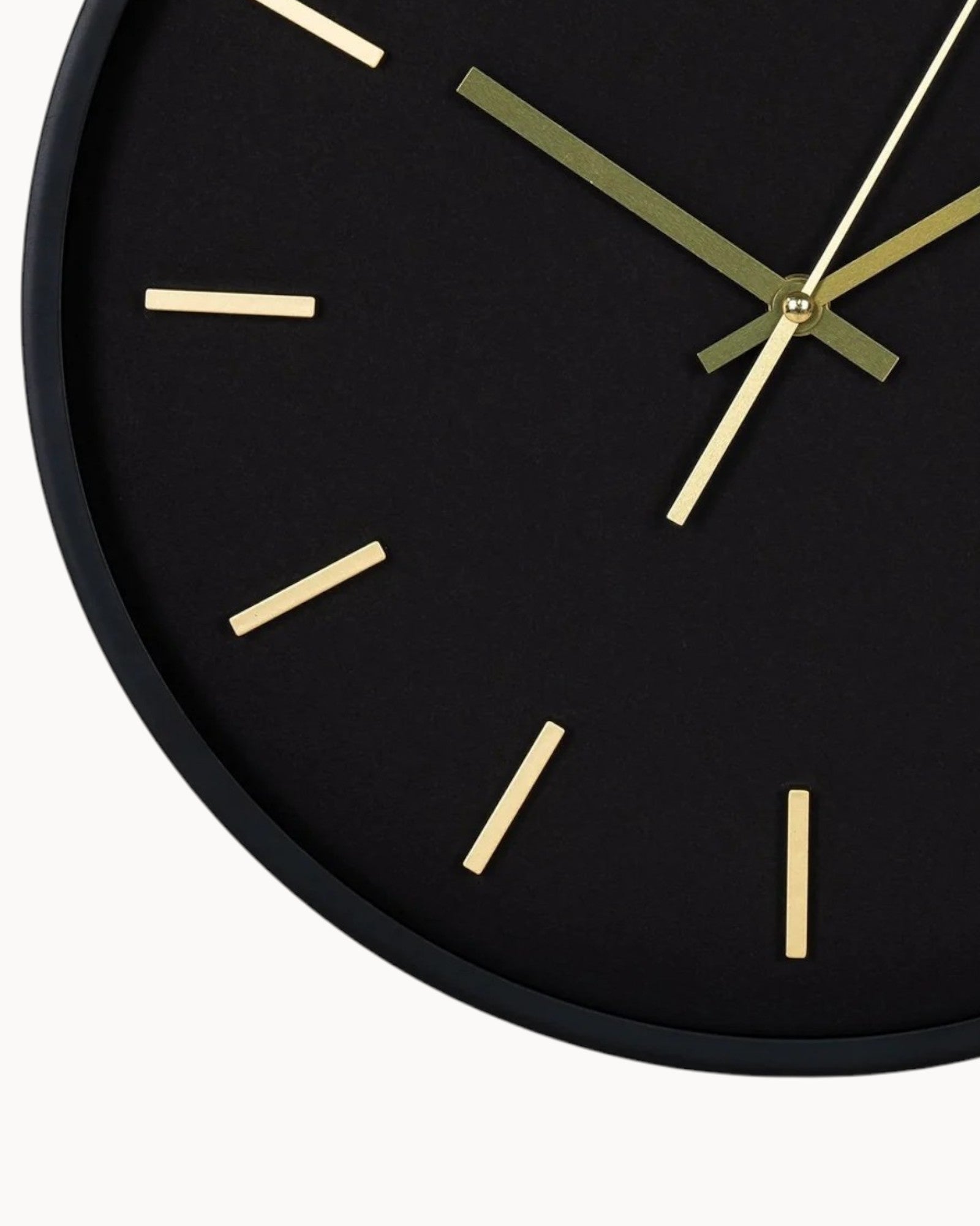 Moderne Wanduhr Schwarz | Geräuschloses Design Ø35 cm für Eleganz im Raum 3