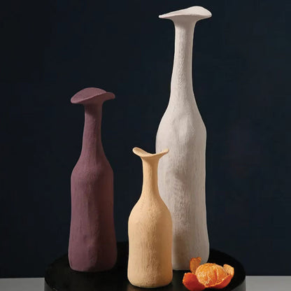 Morandi | Vase Set aus Keramik mit Kunstvollen Texturen | Erdige Töne für Stil und Eleganz 2