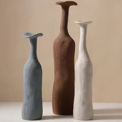 Morandi | Vase Set aus Keramik mit Kunstvollen Texturen | Erdige Töne für Stil und Eleganz 3