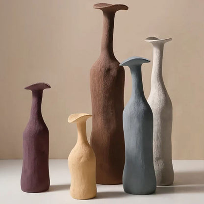 Morandi | Vase Set aus Keramik mit Kunstvollen Texturen | Erdige Töne für Stil und Eleganz 7
