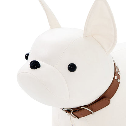 Niedlicher Kinderhocker mit Bulldoggen-Design | Robuster Holzrahmen für Spielzimmer 4