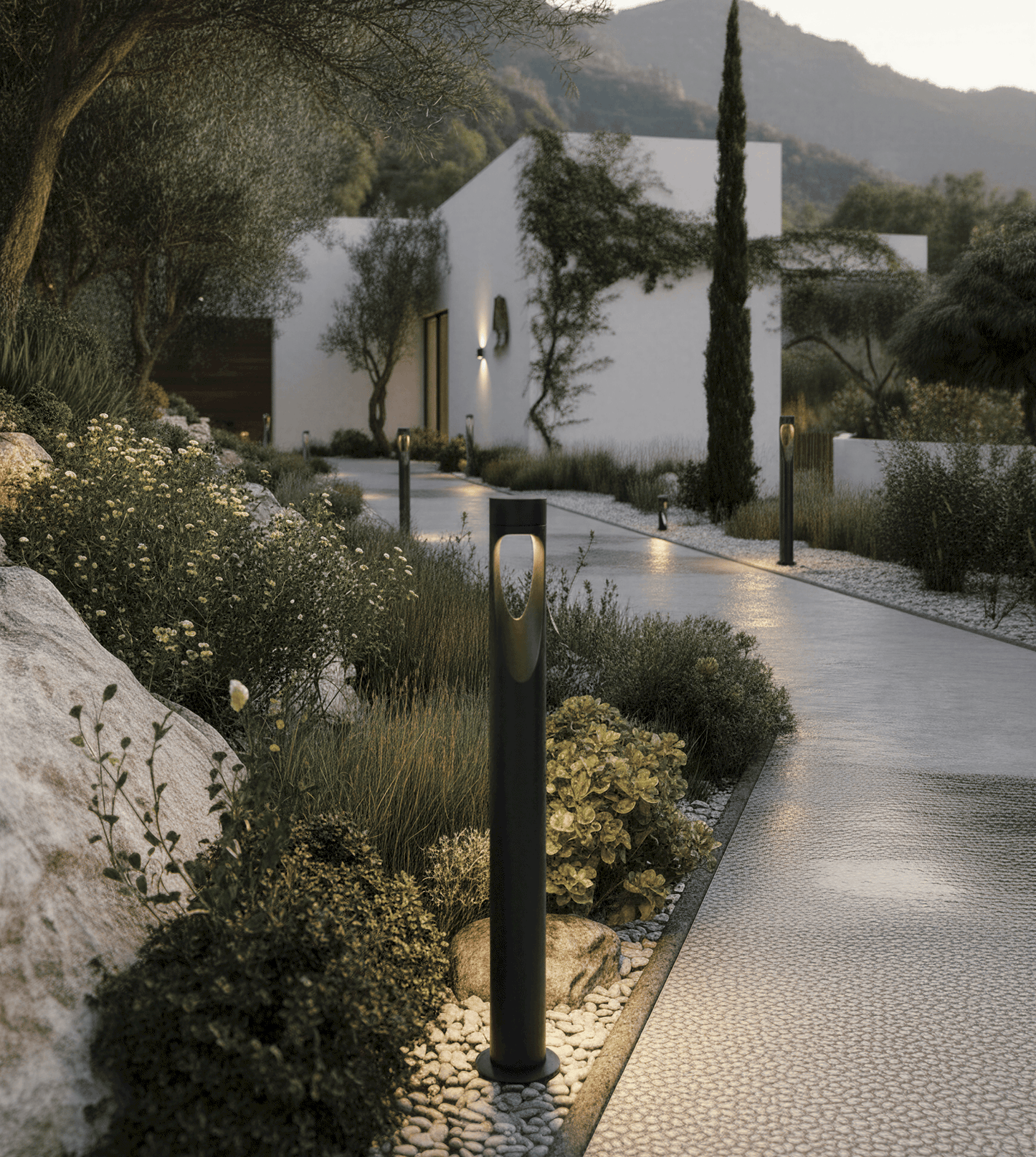 Nilo | Gartenleuchte aus Eisen mit Modernem Design | Wetterfest für Stilvolle Außenbereiche 6
