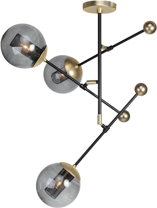 Orbit | Große Pendelleuchte Schwarz mit Dimmbaren Armen | Elegantes Design für Individuelle Lichtgestaltung 0