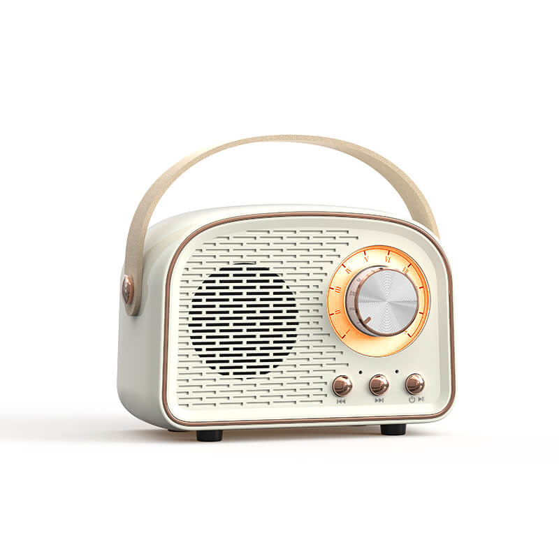 Retro Bluetooth Lautsprecher | Kabellose Verbindung mit Hervorragendem Klang | Tragbarer Lautsprecher für Stil und Genuss 0