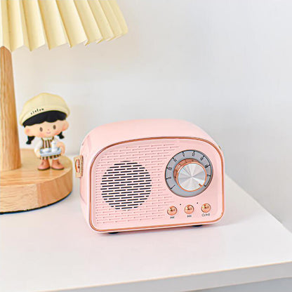 Retro Bluetooth Lautsprecher | Kabellose Verbindung mit Hervorragendem Klang | Tragbarer Lautsprecher für Stil und Genuss 1