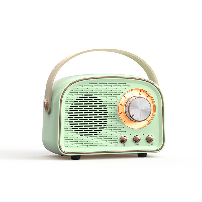Retro Bluetooth Lautsprecher | Kabellose Verbindung mit Hervorragendem Klang | Tragbarer Lautsprecher für Stil und Genuss 7