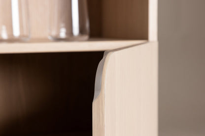 Skandinavisches Hochboard | Beige Holzwerkstoff mit Praktischem Stauraum | Stilvolles Möbel für Vielseitige Nutzung 6