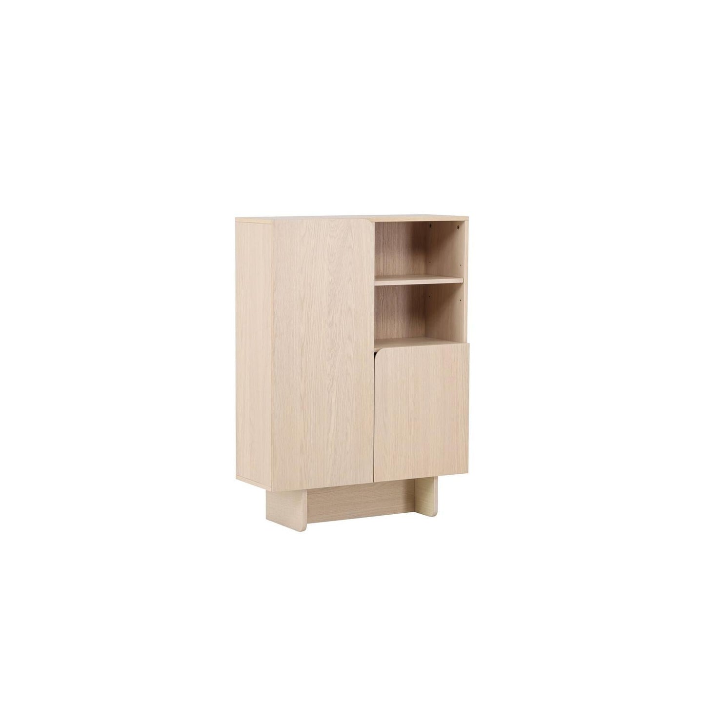 Skandinavisches Hochboard | Beige Holzwerkstoff mit Praktischem Stauraum | Stilvolles Möbel für Vielseitige Nutzung 7