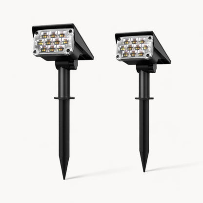 Solar Gartenstrahler | Kabelloser LED-Scheinwerfer mit Automatischem Ein/Aus | Umweltfreundliche Beleuchtung für Ihren Garten 0