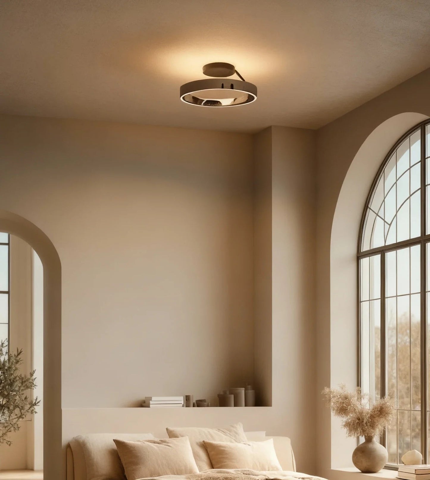 Solei | LED Deckenleuchte Schwarz aus Aluminium mit Dimmfunktion | Modernes Design für Stimmungsvolle Beleuchtung 0