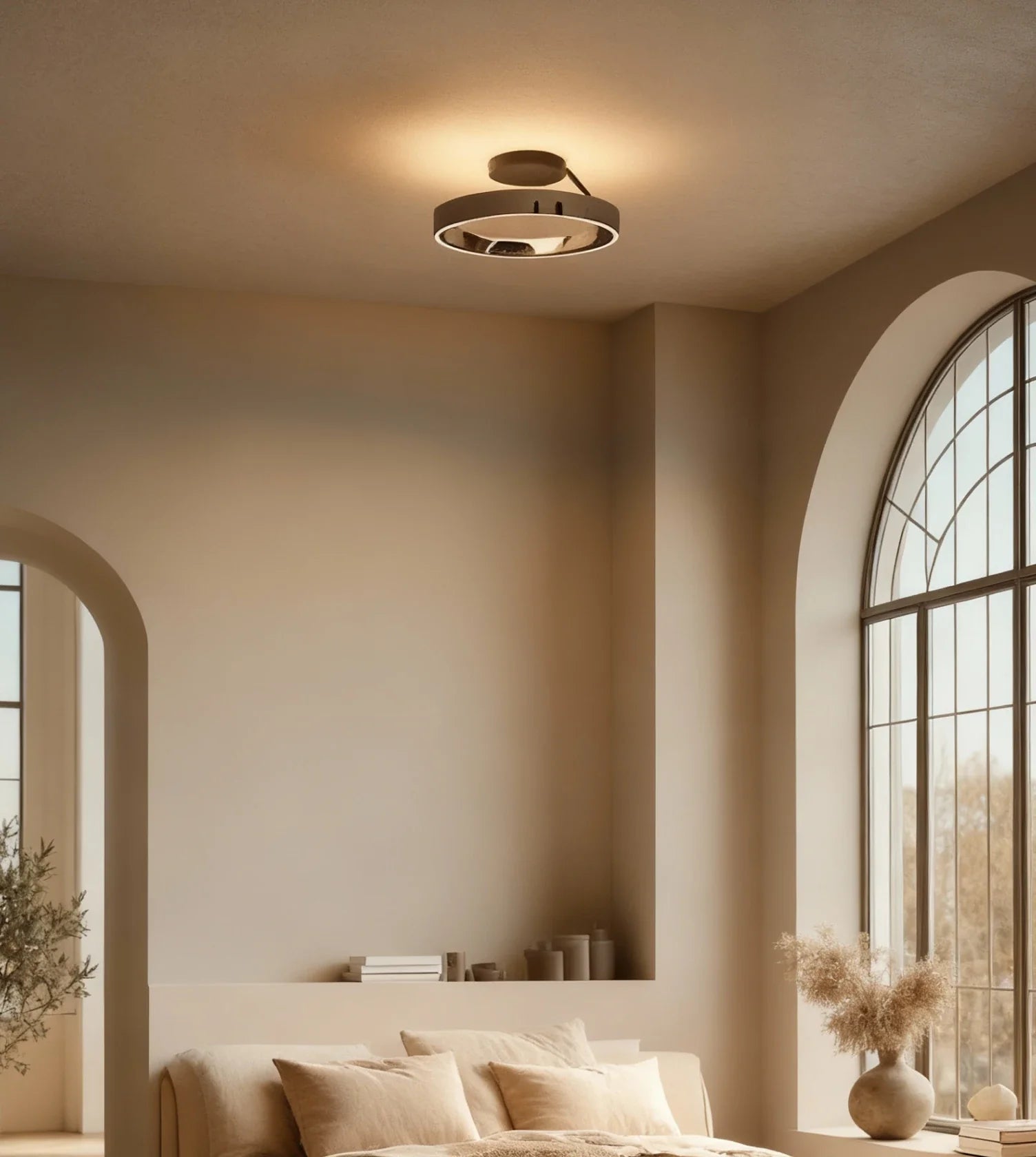 Solei | LED Deckenleuchte Schwarz aus Aluminium mit Dimmfunktion | Modernes Design für Stimmungsvolle Beleuchtung 0